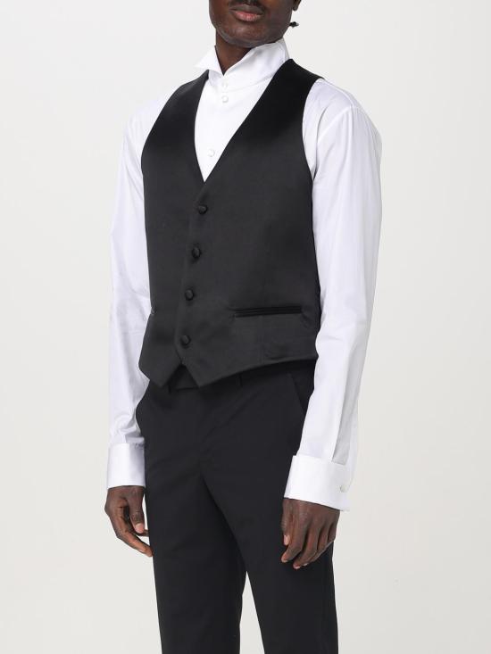 25FW 엠포리오 아르마니 베스트 01J0G001597 999 Black - EMPORIO ARMANI