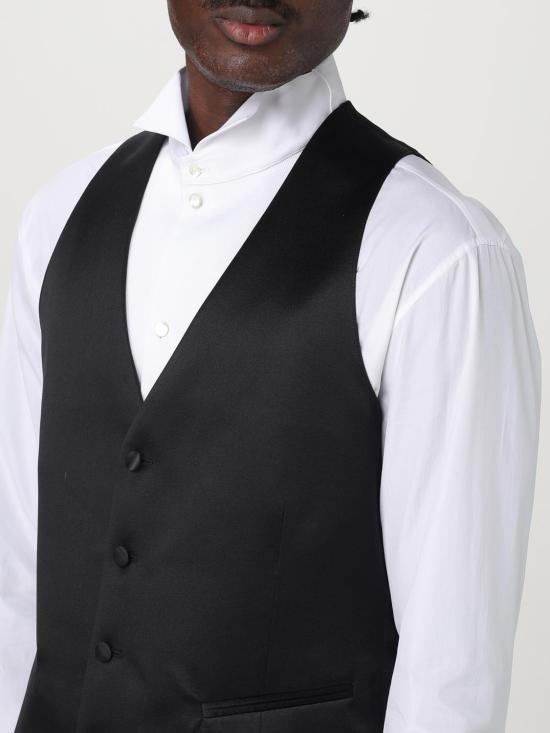 25FW 엠포리오 아르마니 베스트 01J0G001597 999 Black - EMPORIO ARMANI