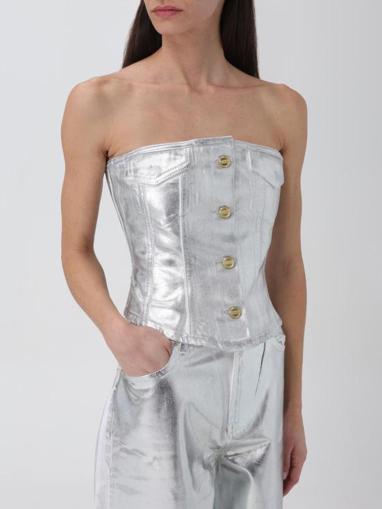 25FW 가니 민소매 티셔츠 J1379 151 White - GANNI