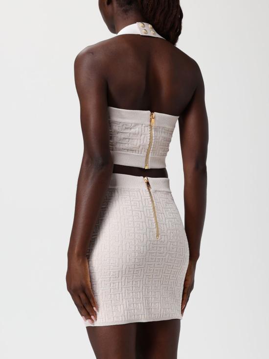 25FW 발망 민소매 티셔츠 EF1AA025KI02 GUS Nude - BALMAIN