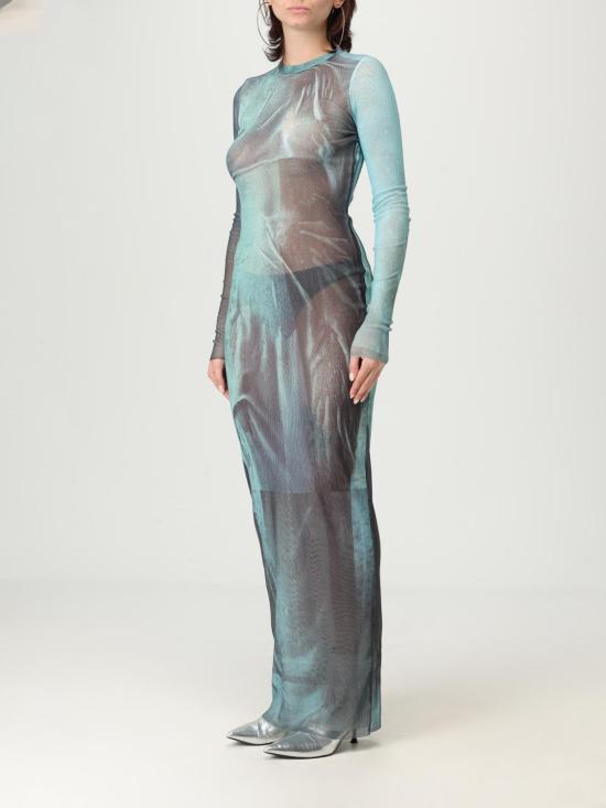 25FW 장 폴 고티에 롱 원피스 2503WDR027M004P 5557 Blue - JEAN PAUL GAULTIER