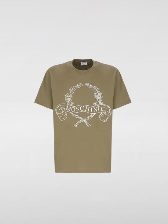 25FW 모스키노 반팔 티셔츠 07225241 1425 Green - MOSCHINO