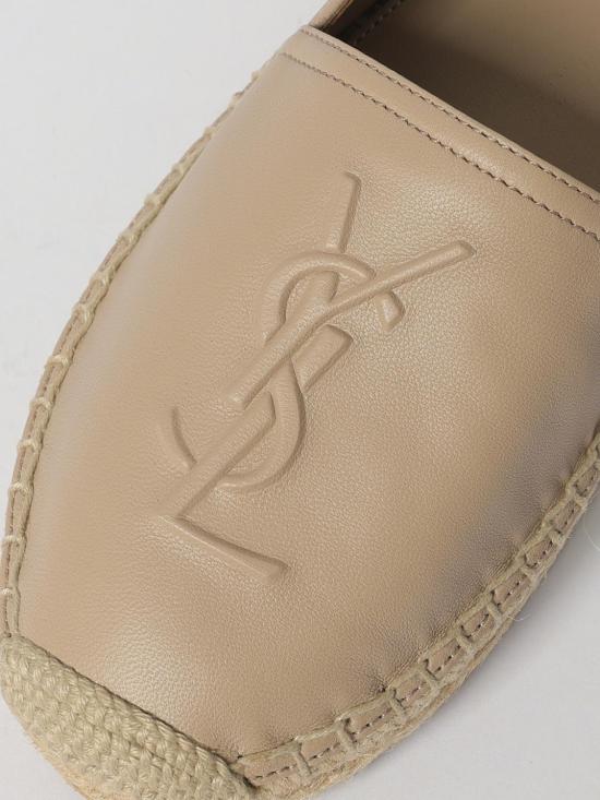 25FW 생로랑 램스킨 모노그램 에스파드리유 458573AAALP 9908 Blush Pink - SAINT LAURENT