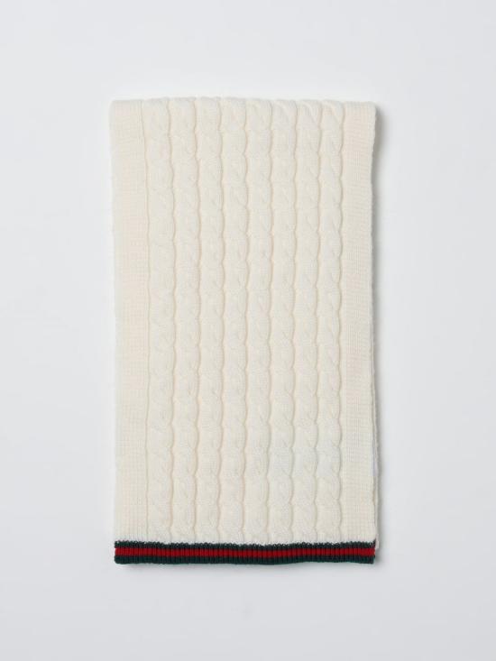 25FW [키즈] 구찌 스카프 8289134K206 9166 White