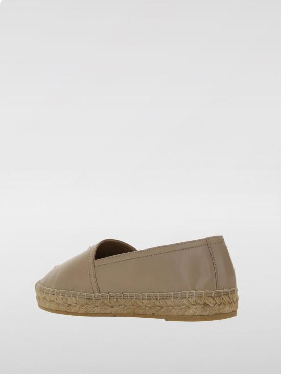 25FW 생로랑 램스킨 모노그램 에스파드리유 458573AAALP 9908 Pink - SAINT LAURENT