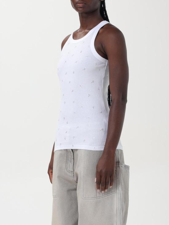 25FW 디 아티코 민소매 티셔츠 247WCT276J051L 480 White - THE ATTICO