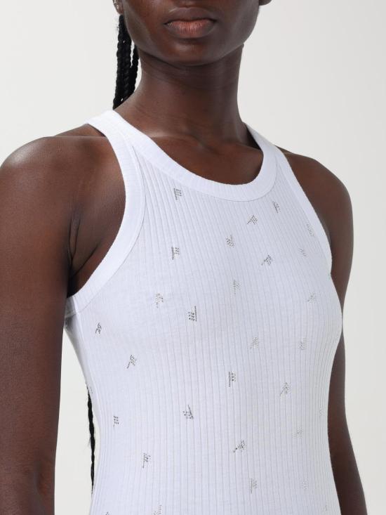 25FW 디 아티코 민소매 티셔츠 247WCT276J051L 480 White - THE ATTICO