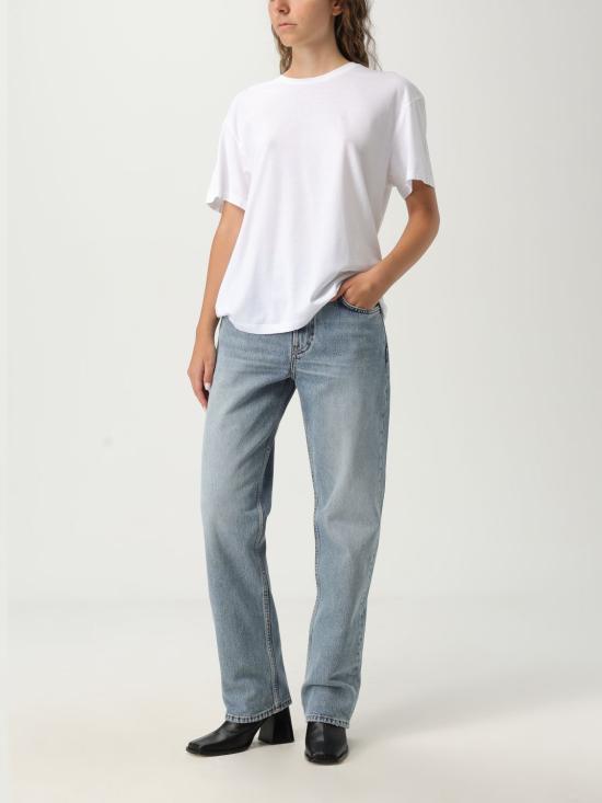 25FW 토템 반팔 티셔츠 252WRT0529FB0419 047 White - TOTEME