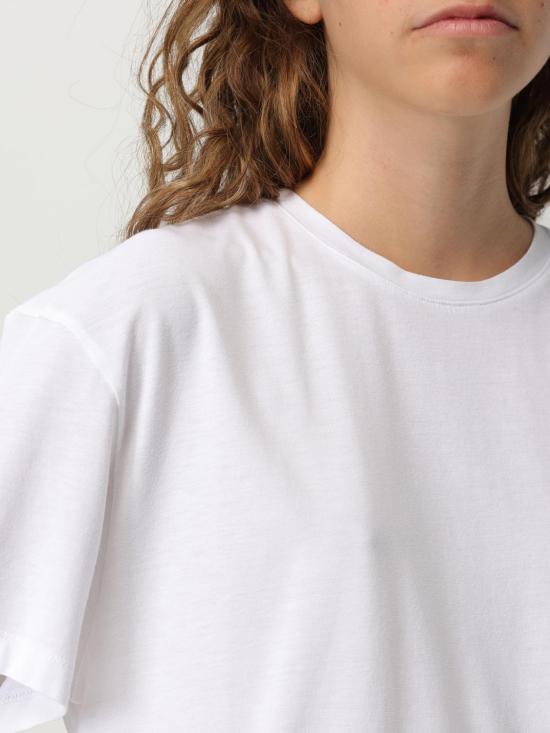 25FW 토템 반팔 티셔츠 252WRT0529FB0419 047 White - TOTEME