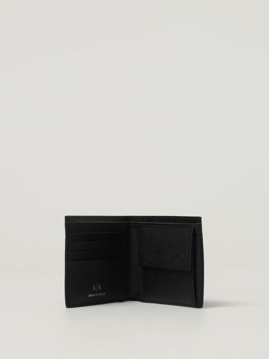 25FW 알마니 AX 로고 각인 블랙 남성 지갑 XM000167AF12702 UC001 Black - ARMANI