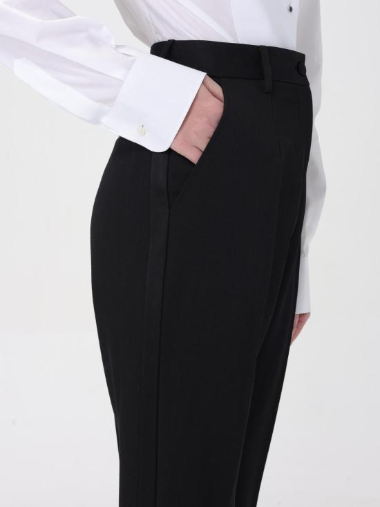 25FW 돌체앤가바나 스트레이트 팬츠 FTAM0TFU28J N0000 Black - DOLCE & GABBANA