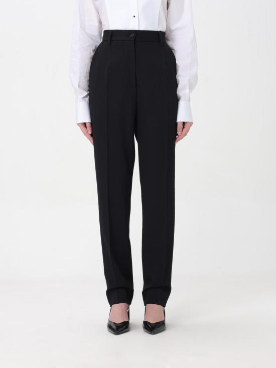 25FW 돌체앤가바나 스트레이트 팬츠 FTAM0TFU28J N0000 Black