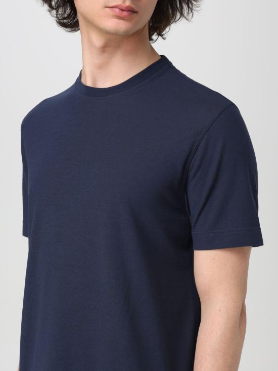 25FW 자노네 반팔 티셔츠 812597ZG380 Z0178 Blue - ZANONE