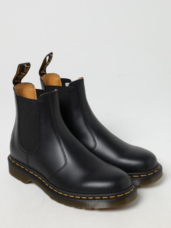 25FW 닥터마틴 2976 옐로우 스티치 스무스 레더 첼시 부츠 22227001 Black - DR.MARTENS