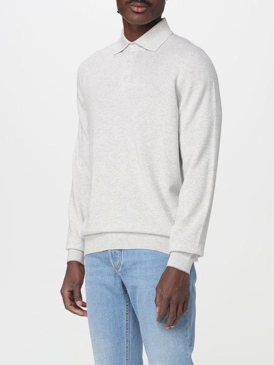 25FW 브루넬로 쿠치넬리 폴로 넥 캐시미어 스웨터 M2200295 CUH10 Grey - BRUNELLO CUCINELLI