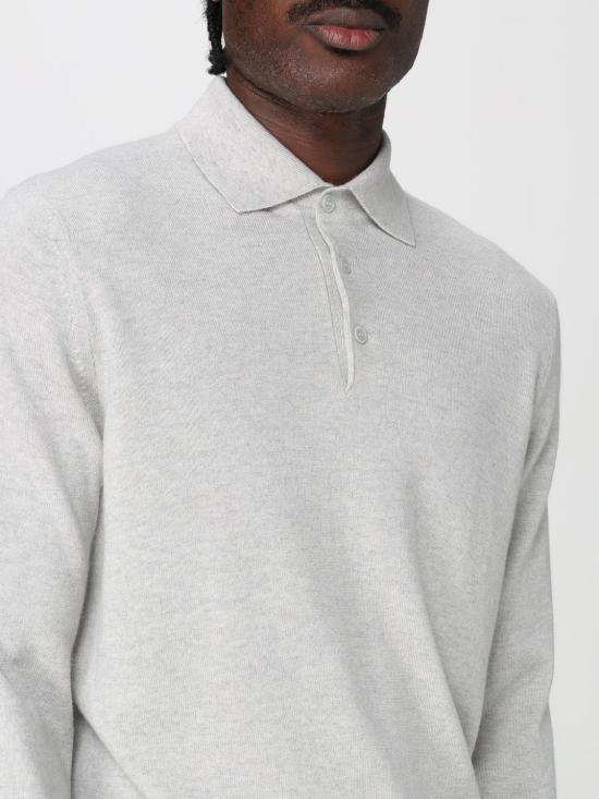 25FW 브루넬로 쿠치넬리 폴로 넥 캐시미어 스웨터 M2200295 CUH10 Grey - BRUNELLO CUCINELLI