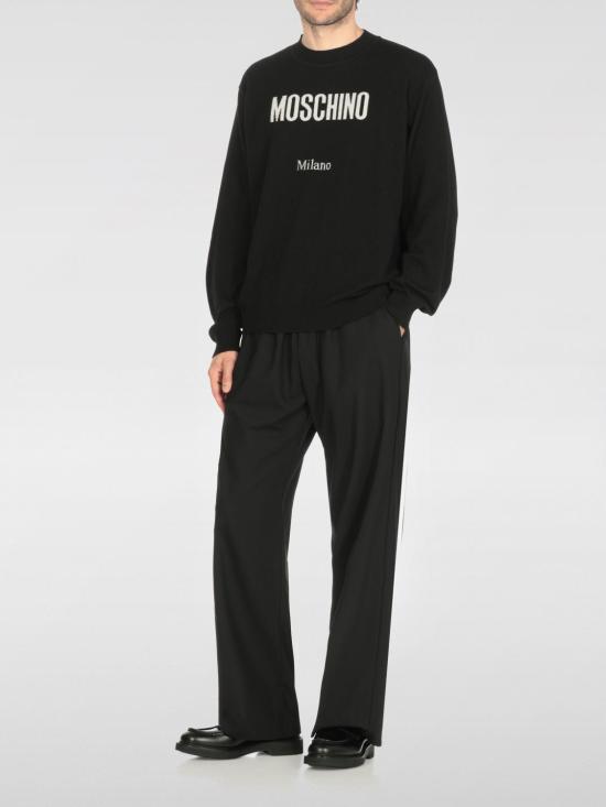 25FW 모스키노 스웨터 09315202 0555 Black - MOSCHINO