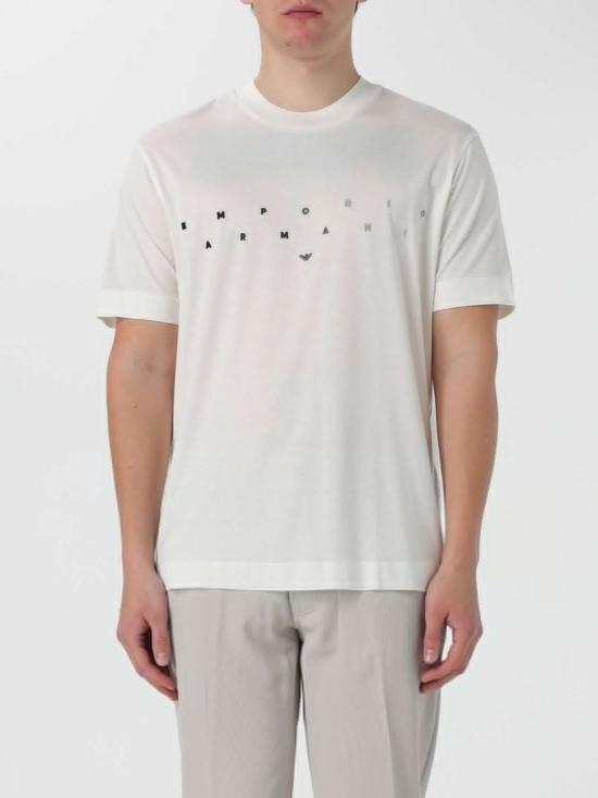 25FW 엠포리오 아르마니 반팔 티셔츠 3D1TA21JUVZ 01B2 White