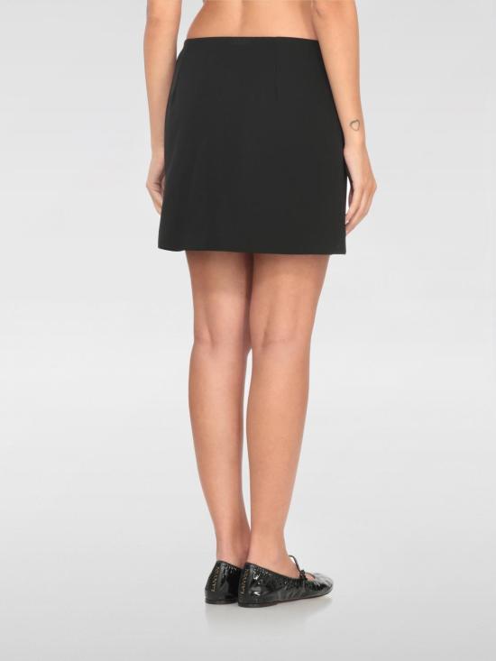25FW 카사블랑카 스커트 WPF25SK157 01 Black - CASABLANCA