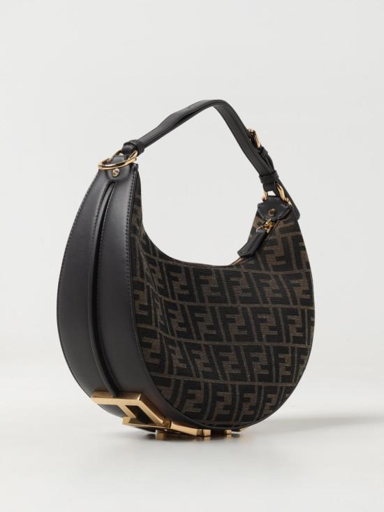 26SS 펜디 펜디그라피 스몰 패브릭 호보백 8BR798ALP3 F1I02 Tobacco - FENDI