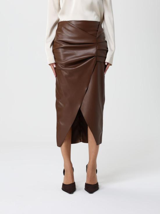 25FW 하니타 스커트 H G1000 4413 COGNAC Leather