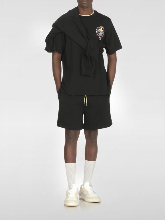 25FW 카사블랑카 숏팬츠 MPF25JTR279 01 Black - CASABLANCA