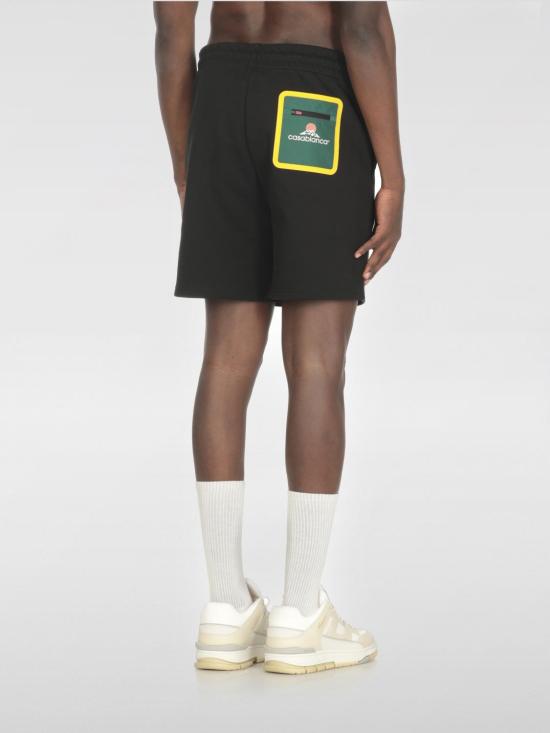 25FW 카사블랑카 숏팬츠 MPF25JTR279 01 Black - CASABLANCA