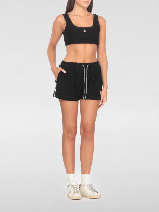 25FW 카사블랑카 트레이닝 티셔츠 WPF25SWM008 01 Black - CASABLANCA