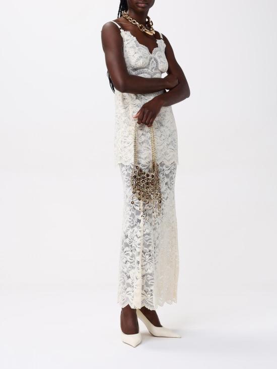 26SS 파코라반 롱 원피스 25PJRO027PA0170 P105 White - PACO RABANNE