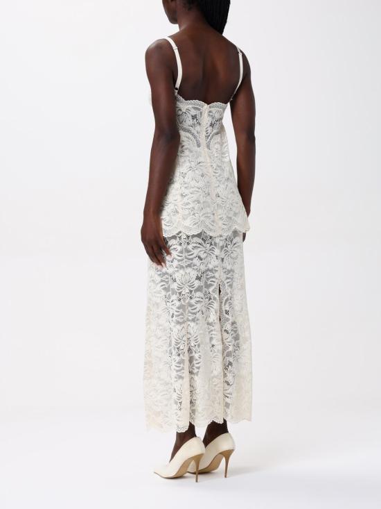 26SS 파코라반 롱 원피스 25PJRO027PA0170 P105 White - PACO RABANNE