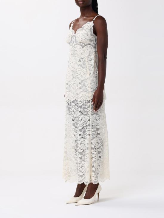 26SS 파코라반 롱 원피스 25PJRO027PA0170 P105 White - PACO RABANNE