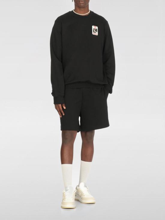 25FW 카사블랑카 긴팔 티셔츠 MPF25JTP293 01 Black - CASABLANCA