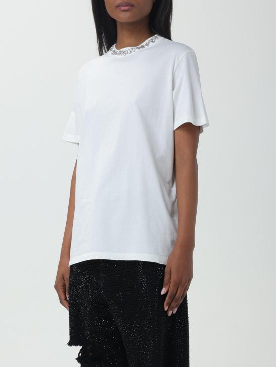 25FW 골든구스 반팔 티셔츠 GWP01220P00067310363 White - GOLDEN GOOSE