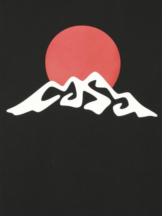 25FW 카사블랑카 반팔 티셔츠 MPF25JTS001 02 Black - CASABLANCA