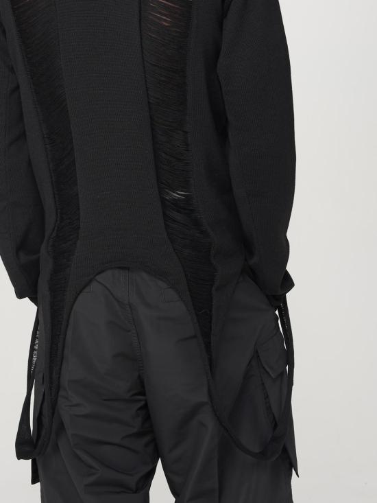 25FW 릭 오웬스 스웨터 RR01E5671KGRIDM 09 Black - RICK OWENS