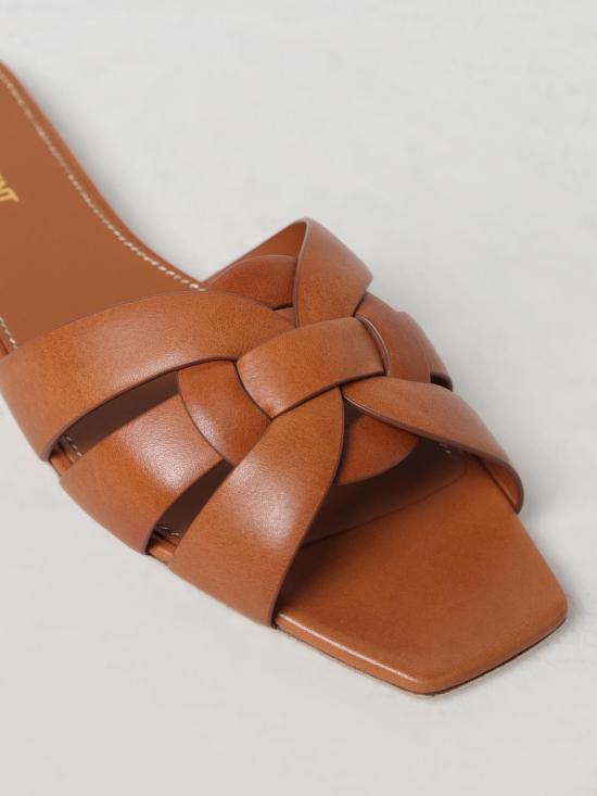 25FW 생로랑 뮬/슬리퍼 571952BDA00 2206 Amber - SAINT LAURENT