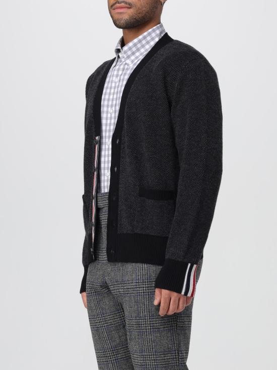 25FW 톰브라운 스웨터 MKC607B001 001 Grey - THOM BROWNE