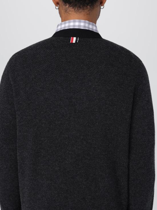 25FW 톰브라운 스웨터 MKC607B001 001 Grey - THOM BROWNE