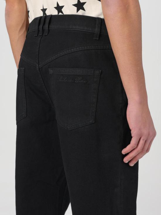 25FW 발망 데님 팬츠 CH1MI070DD96 0PA Black - BALMAIN