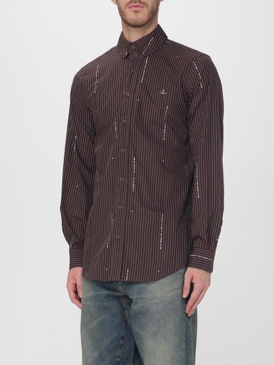 25FW 비비안웨스트우드 셔츠 24010005W009T O205 Brown - VIVIENNE WESTWOOD