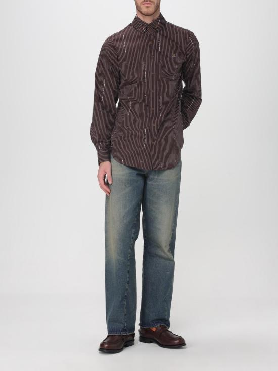 25FW 비비안웨스트우드 셔츠 24010005W009T O205 Brown - VIVIENNE WESTWOOD