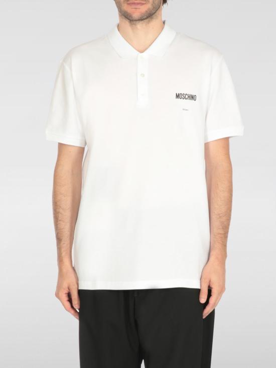 25FW 모스키노 폴로 티셔츠 16015242 1001 White