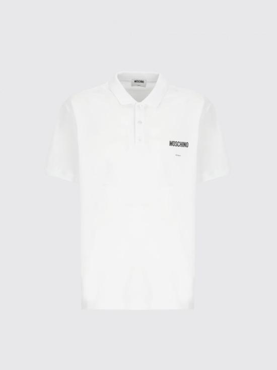 25FW 모스키노 폴로 티셔츠 16015242 1001 White - MOSCHINO