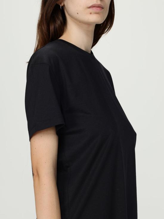 25FW 토템 반팔 티셔츠 252WRT0529FB0419 001 Black - TOTEME