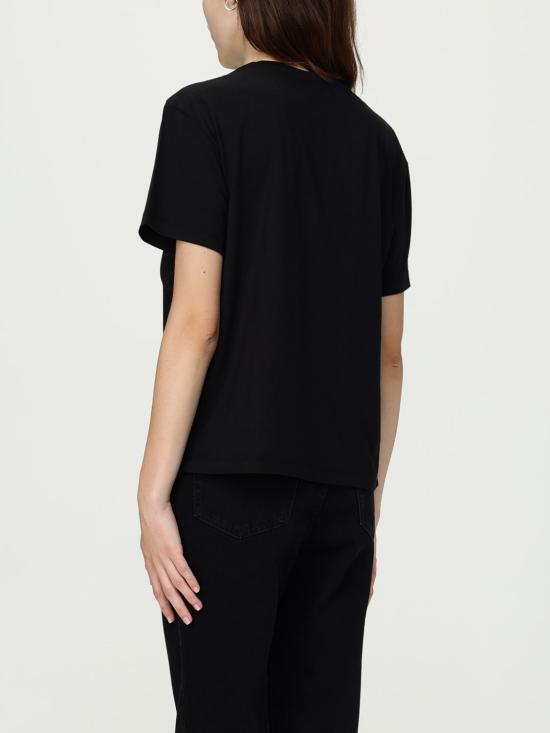 25FW 토템 반팔 티셔츠 252WRT0529FB0419 001 Black - TOTEME