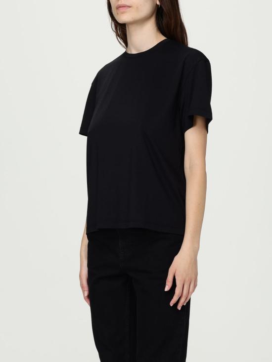 25FW 토템 반팔 티셔츠 252WRT0529FB0419 001 Black - TOTEME