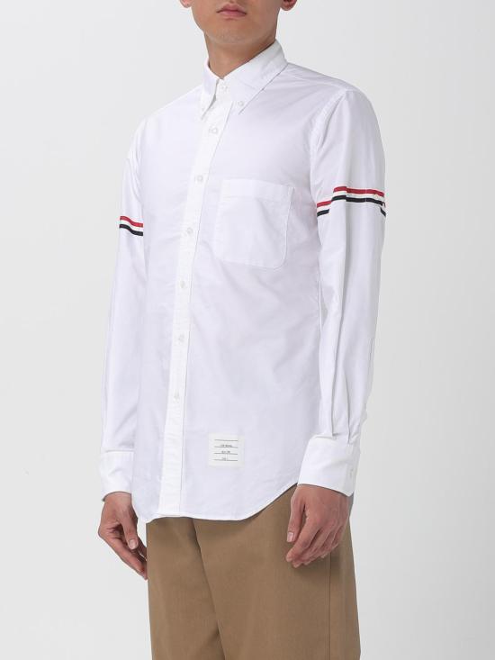 25FW 톰브라운 긴팔 셔츠 MWL150E100 100 White - THOM BROWNE