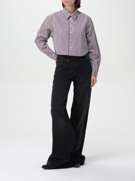 25FW 이자벨마랑 셔츠 CH0179FAB1I01I ECBY Burgundy - ISABEL MARANT