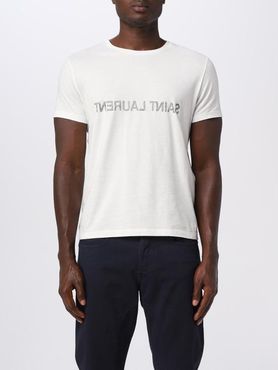 25FW 생로랑 리버스 티셔츠 663278Y37AW 9744 Natural