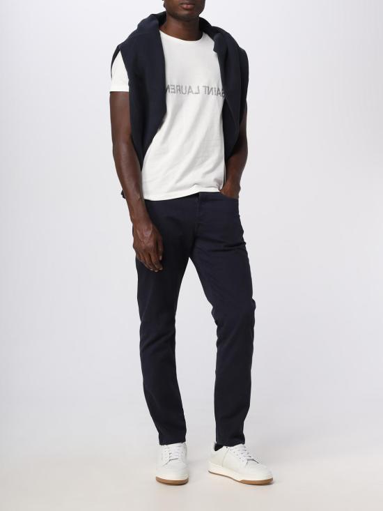 25FW 생로랑 리버스 티셔츠 663278Y37AW 9744 Natural - SAINT LAURENT